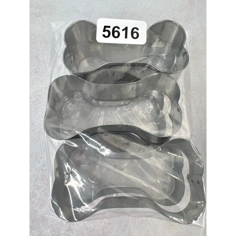 Dog Treat Cookie Cutters Dog Bone 4” Set‎ of 6